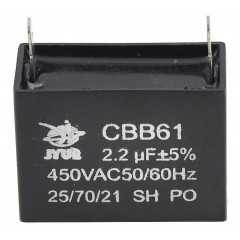 Конденсатор JYUL CBB-61 2,2мкф - 450 VAC прямоугольный 15х38х25
