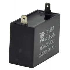 конденсатор JYUL CBB-61 6мкф - 450 VAC прямокутний 22х47х34 2