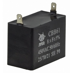 конденсатор JYUL CBB-61 8мкф - 450 VAC прямокутний 25х47х34 2