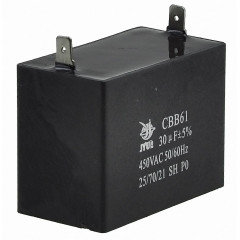 Конденсатор JYUL CBB-61 30мкф - 450 VAC прямокутний 35х58х49 2