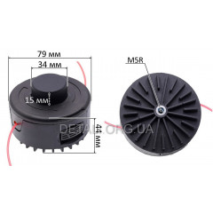 Шпуля аккумуляторного триммера d5*79 мм резьба 2