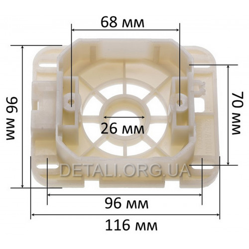 Передняя опора якоря газонокосилки Dnipro-M 38