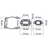 Набор прокладок триммера Husqvarna 143R (d40 dп101 мм)