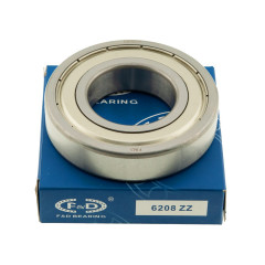 Подшипник F&D 6208 ZZ (40*80*18) металл 2