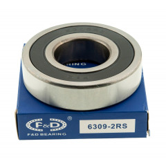 підшипник F&D 6309 2RS(45*100*25) гума 2