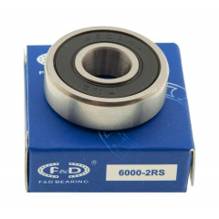Подшипник F&D 6000 2RS (10*26*8) резина 2