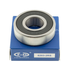 Подшипник F&D 6203 RS (17*40*12) резина 2
