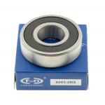Подшипник F&D 6203 RS (17*40*12) резина