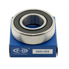Подшипник F&D 6205 RS (25*52*15) резина 2