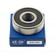 підшипник F&D 6302 2RS(15*42*13) гума 2