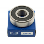 підшипник F&D 6302 2RS(15*42*13) гума