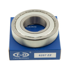 підшипник F&D 6207 ZZ(35*72*17) метал 2
