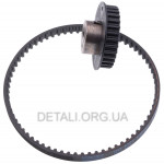 Шкив распредвала + ремень ГРМ 4-Т двигателя мотокосы/кустореза Honda GX25