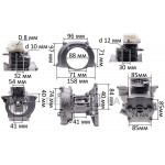 Блок двигуна 4T 139F (у зборі) мотокоси