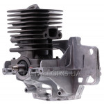 Поршнева у зборі мотокоси Husqvarna 128R (шорт-блок з картером)