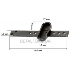 Шток лобзика L105 h12 рюмка 34*12