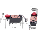 Регулятор обертів болгарки Bosch GWS 17-150S оригінал 607000F52