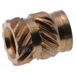 Гайки закладні з накаткою для 3D-принтерів М2*4 (100 шт.)