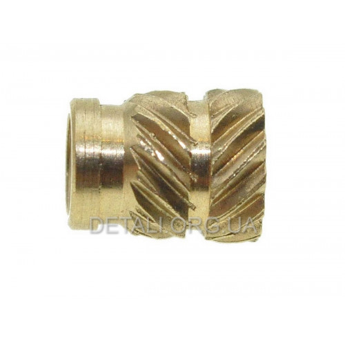 Гайки закладні з накаткою для 3D-принтерів 2,5*4 (100 шт.) Гайки закладні з накаткою для 3D-принтерів 2,5*4 (100 шт.)