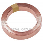 Стрічка мідна (99,9%) 0,15*8мм*5м T2 для точкового зварювання літієвих акумуляторів 18650/21700