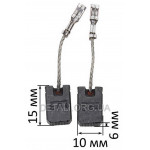 Щетки 6х10х15 угловой шлифмашины Bosch GWS 17-125 S оригинал 1607000EJ7