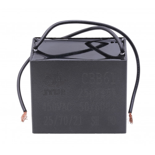 Конденсатор JYUL CBB-61 25мкф - 450VAC прямоугольный провод 58*35*49