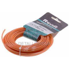 Ліска косильна квадрат d2,4мм (15м) Revolt зі сталевим тросиком 2