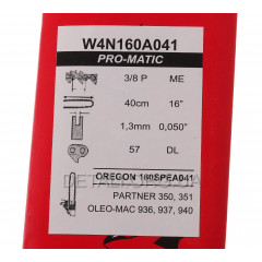 Шина 16" (40см) 3/8 паз 1,3 56-57 звеньев 4 заклепки Winzor для Partner 350/351 2