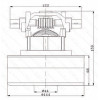 Двигатель пылесоса d144 h159