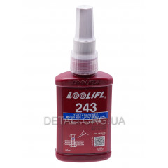 Фиксатор резьбовых соединений, анаэробный клей LOOLIFL 243 (50мл, синий)