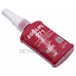 Фиксатор резьбовых соединений, анаэробный клей LOOLIFL 271 (50 мл, красный)