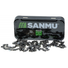 Цепь 56 звеньев (28 зубов) SANMU для твердых пород шаг 3/8" паз 1,3 мм (metal box)