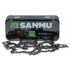 Цепь 57 звеньев (28,5 зубов) SANMU для твердых пород шаг 3/8" паз 1,3 мм (metal box)