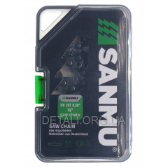 Цепь 52 звена (26 зубов) SANMU для твердых пород шаг 3/8" паз 1,3 мм