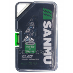 Цепь 56 звеньев (28 зубов) SANMU для твердых пород шаг 3/8" паз 1,3 мм