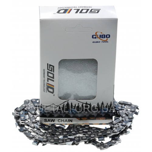 Ланцюг 76 ланок (38 зубів) Solid для твердих порід крок 0,325" паз 1,5 мм