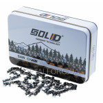 Ланцюг 36 ланок (18 зубів) Solid для твердих порід крок 1/4" паз 1,1 мм (metal box)