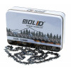 Цепь 47 звеньев (23 зуба) Solid для твердых пород шаг 1/4" паз 1,1 мм (metal box)