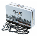 Цепь 48 звеньев (24 зуба) Solid для твердых пород шаг 1/4" паз 1,1 мм (metal box)
