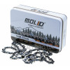 Ланцюг 56 ланок (28 зубів) Solid для твердих порід крок 1/4" паз 1,1 мм (metal box)