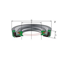 Сальник 50*70*10r BPT FKM TC