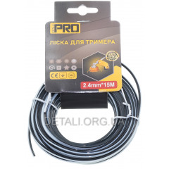 Леска косильная квадрат (двухкомпонентая) d2,4 мм (15 м)