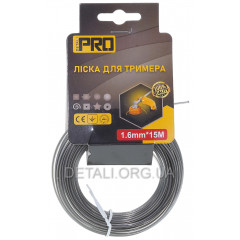 Леска косильная квадрат с кордом d1,6 мм (15 м)