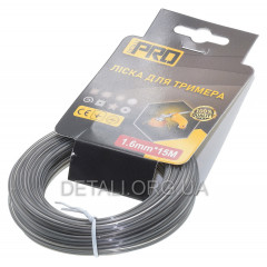 Ліска косильна квадрат з кордом d1,6 мм (15 м) 2