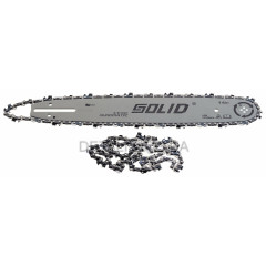 Шина Solid 14" (35 см) + цепь (2шт) для твердых пород 3/8" 26 зубов паз 1,3 мм