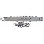 Шина Solid 16" (40 см) + ланцюг (2 шт) для твердих порід 3/8" 28 зубів паз 1,3 мм