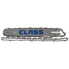 Шина CLASS 14" (35см) + ланцюг для твердих порід (2шт) 50 ланок (25 зубів) крок 3/8" паз 1,3