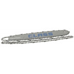 Шина CLASS 14" (35см) + цепь для твердых пород (2шт) 52 звена (26 зубов) шаг 3/8" паз 1,3
