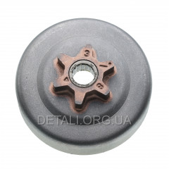 Чашка зчеплення бензопили Husqvarna 130/135 II (3/8" d63/66 H16/26 6-променів) оригінал 5825984-01 2