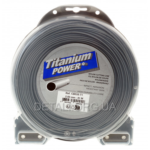 Професійна ліску тримера Oleo-Mac TITANIUM-Round (2,5*81 м/круг) оригінал CB035